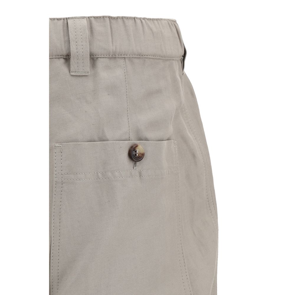 Brunello Cucinelli Beige Linen Pants for Effortless Elegance