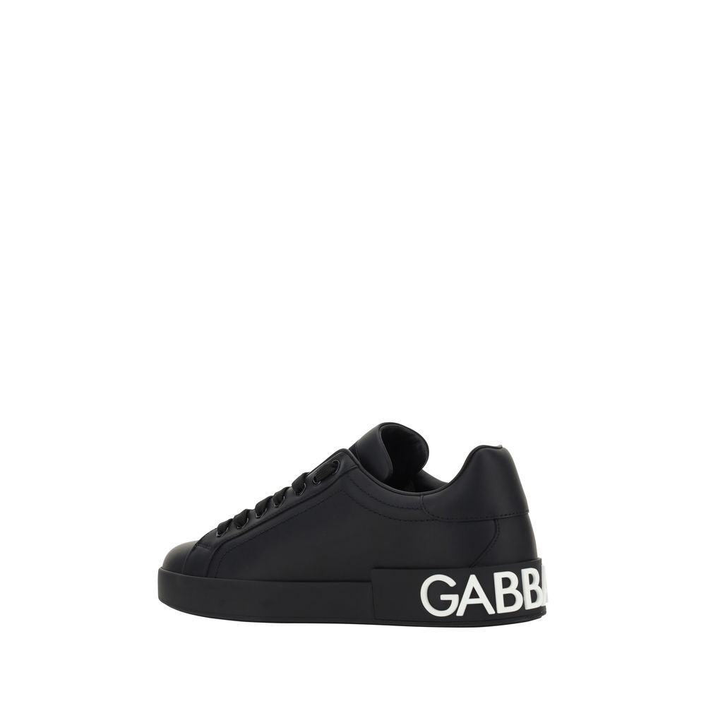 Dolce & Gabbana White Calfskin Sneakers