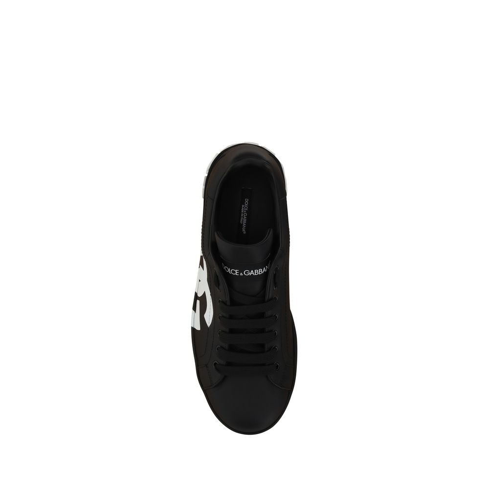 Dolce & Gabbana White Calfskin Sneakers