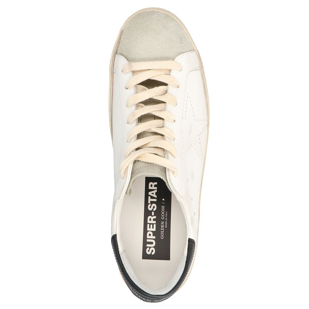 Golden Goose White Calfskin Sneaker with Iconic Design