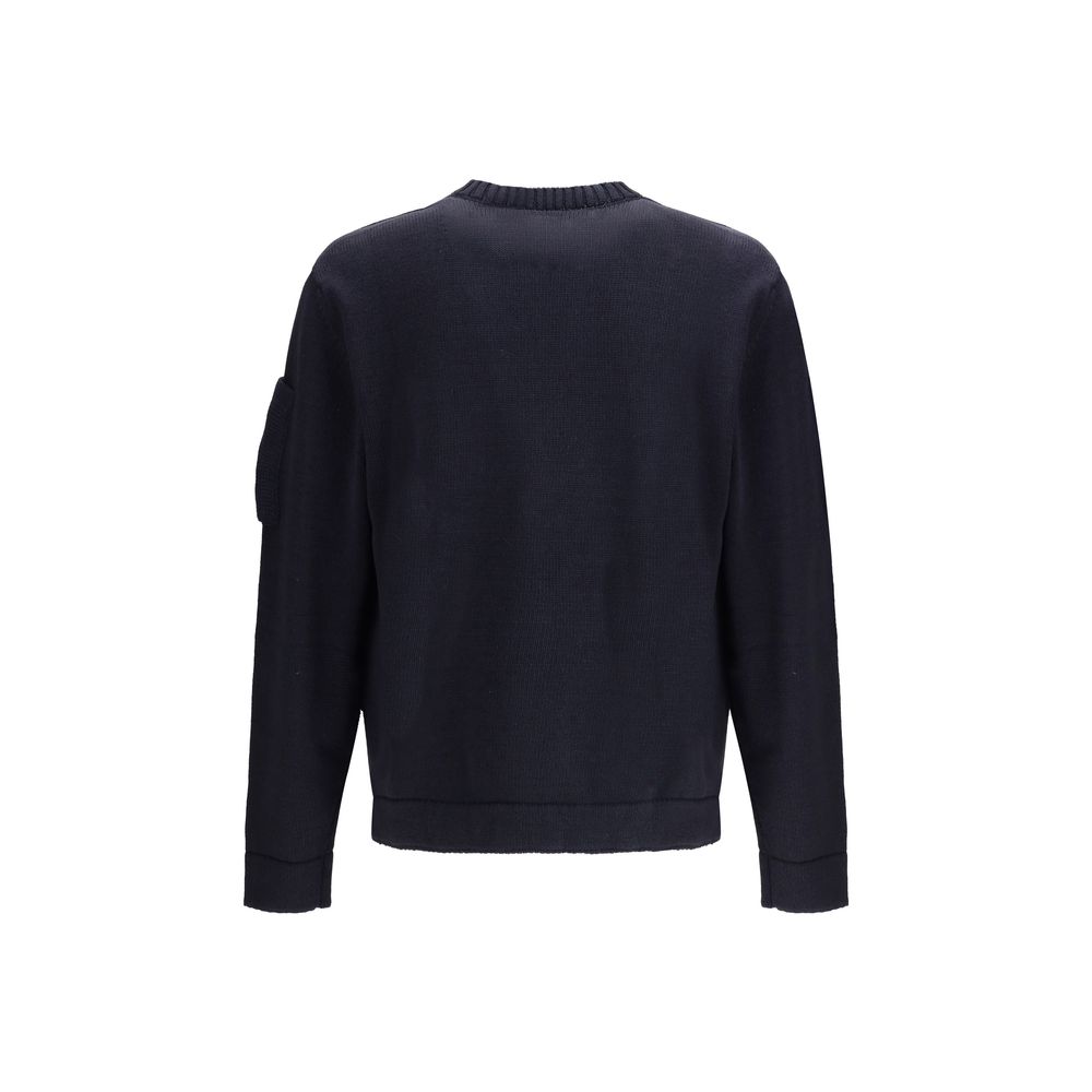 C.P. Company Navy Cotton Sweater in Urban Sophistication