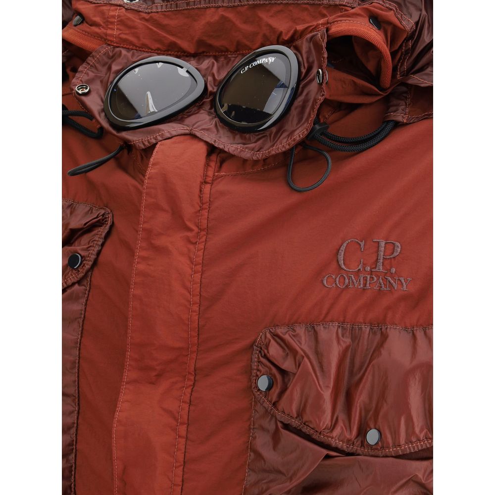C.P. Company Black Cotton Goggle Jacket for Urban Sophistication