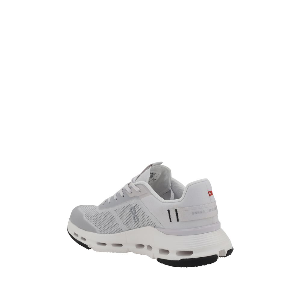 ON White Mesh Cloudnova Form 2 TT Sneakers for Elevated Comfort