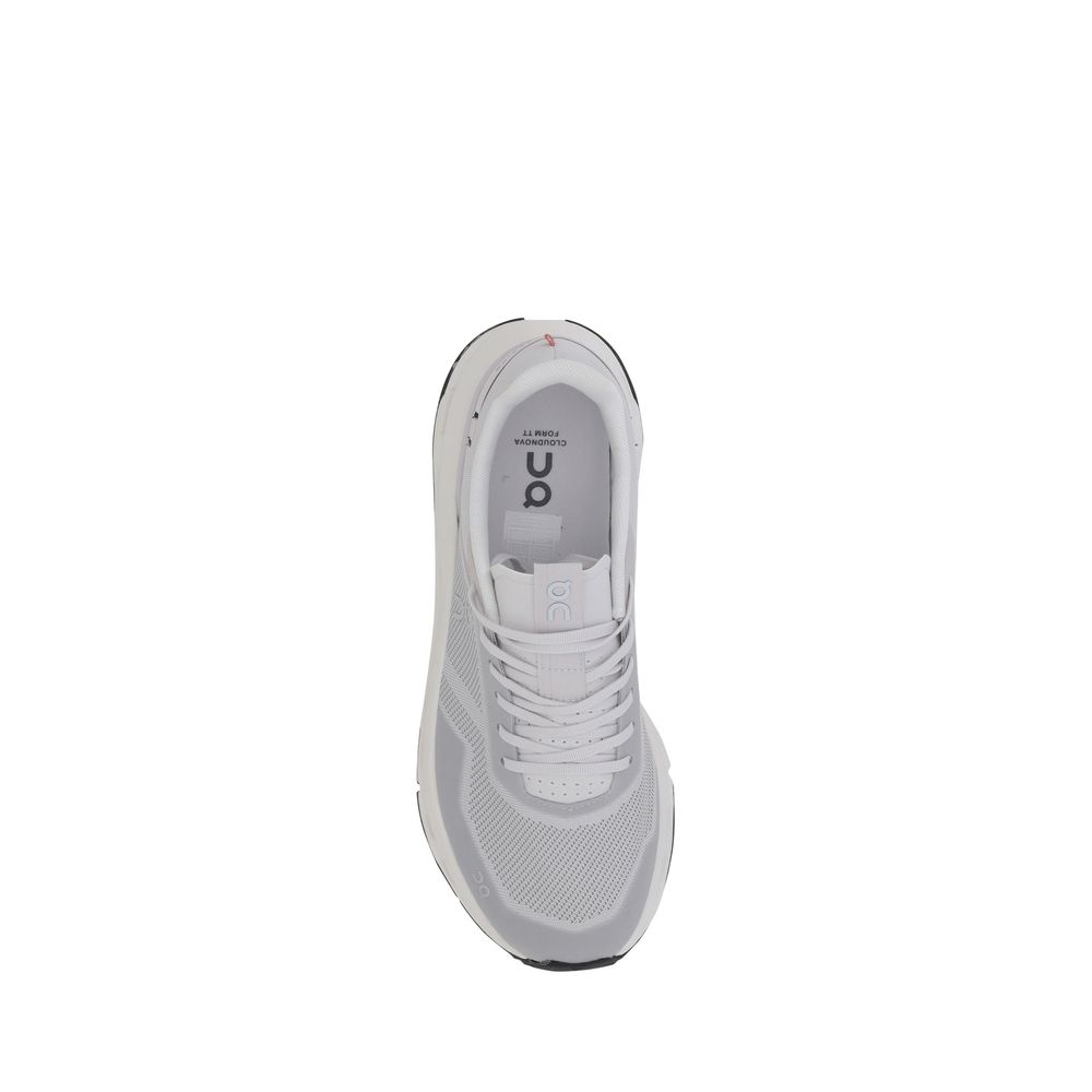 ON White Mesh Cloudnova Form 2 TT Sneakers for Elevated Comfort