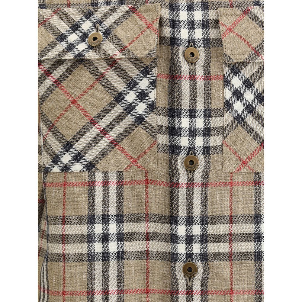 Burberry Multicolor Check Cotton Shirt