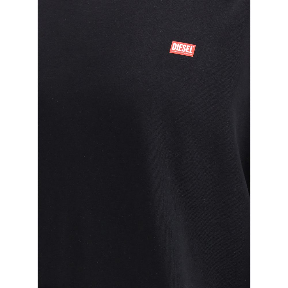 Diesel Grey Cotton S-Boxt-Hood-R11 Hoodie - Refined Minimalist Elegance