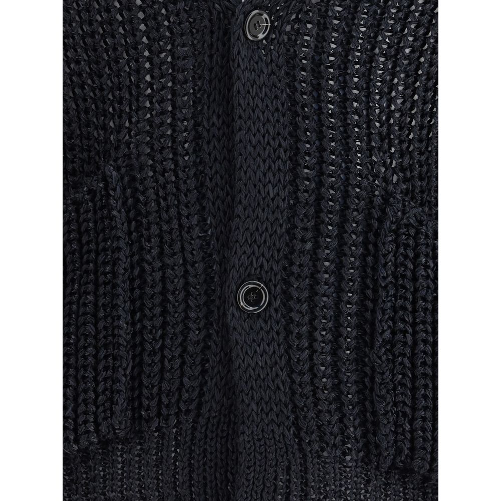 Lardini Grey Cashmere Knit Cardigan in Exquisite Luxury Knitwear