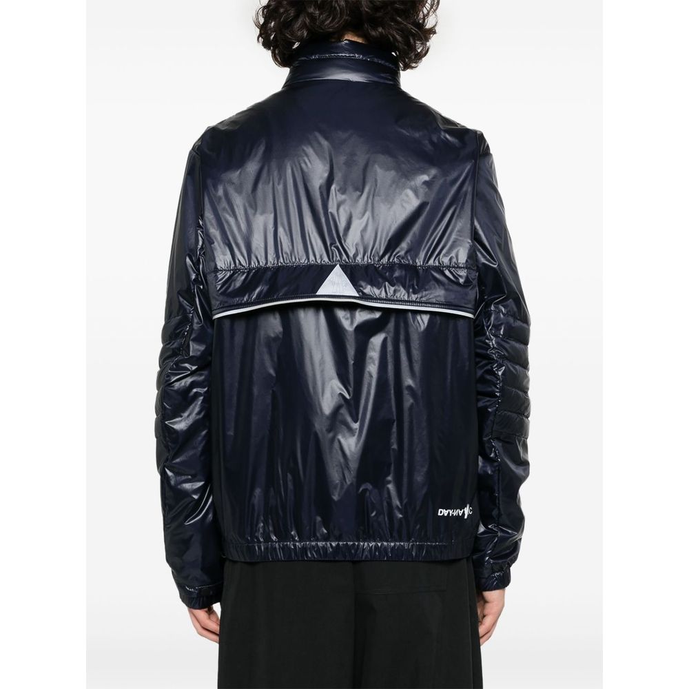 Moncler Blue Down Jacket - Elegant Alpine Outerwear Statement