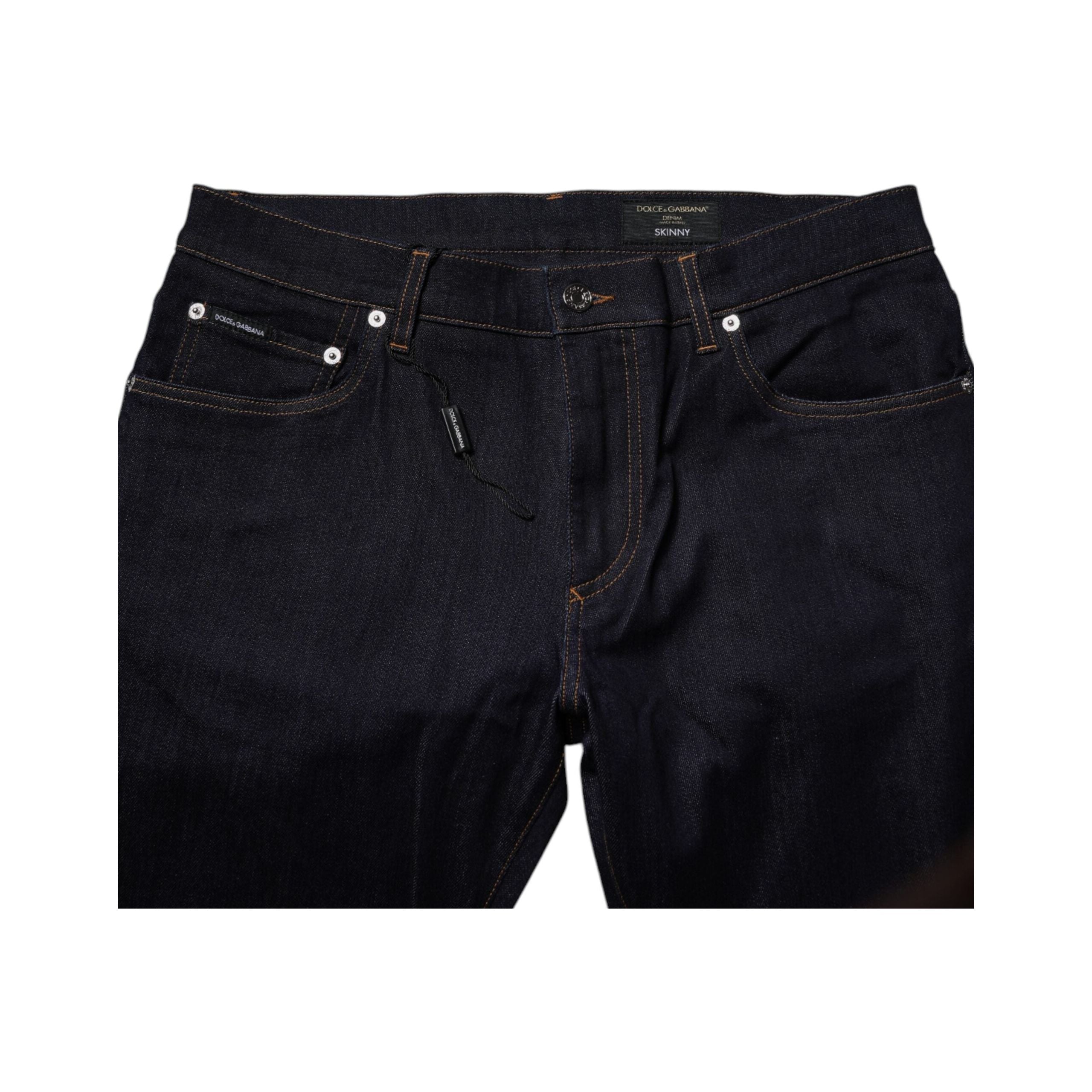 Dolce & Gabbana Black Cotton Stretch Skinny Denim Jeans