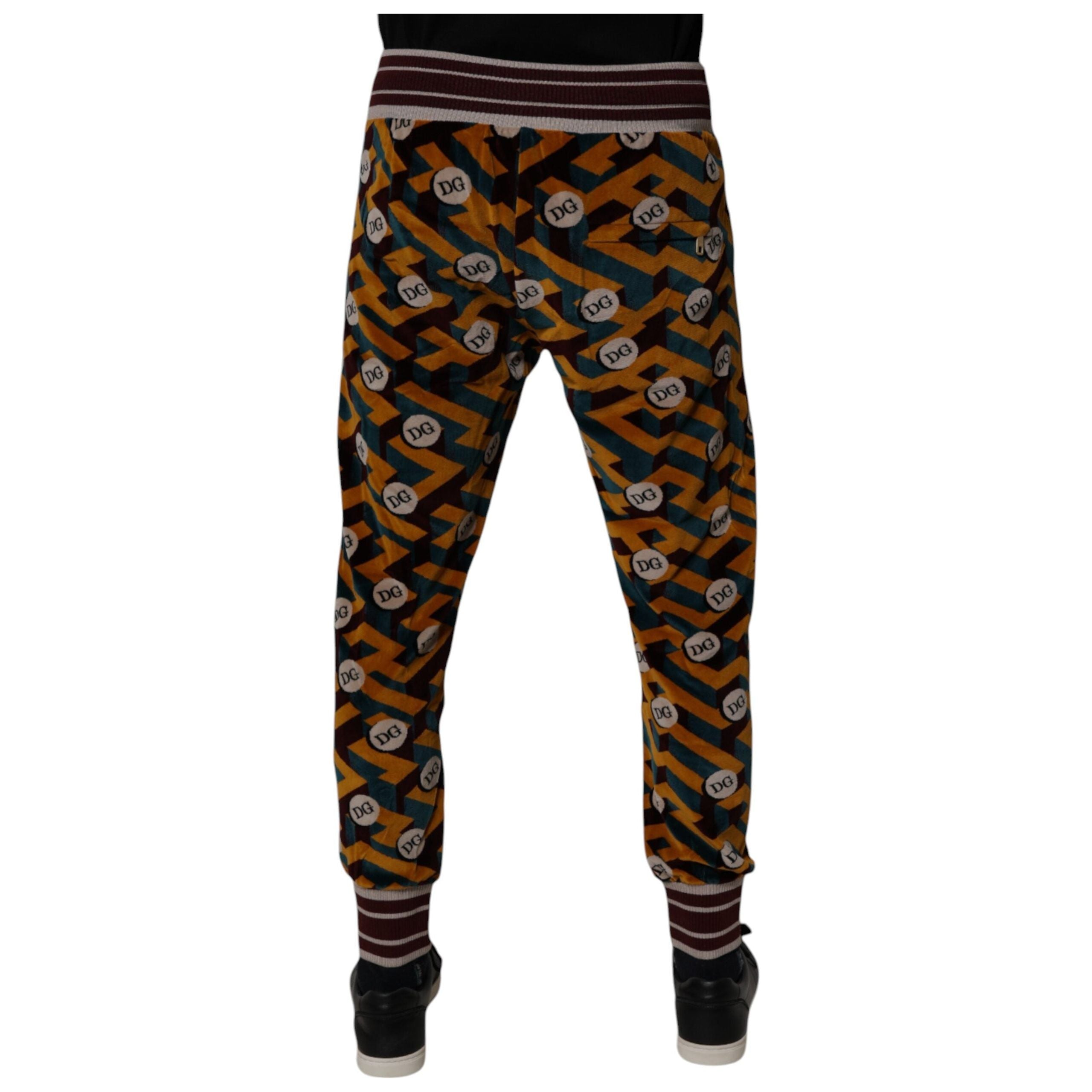 Dolce & Gabbana Multicolor Cotton Jogger Sweatpants