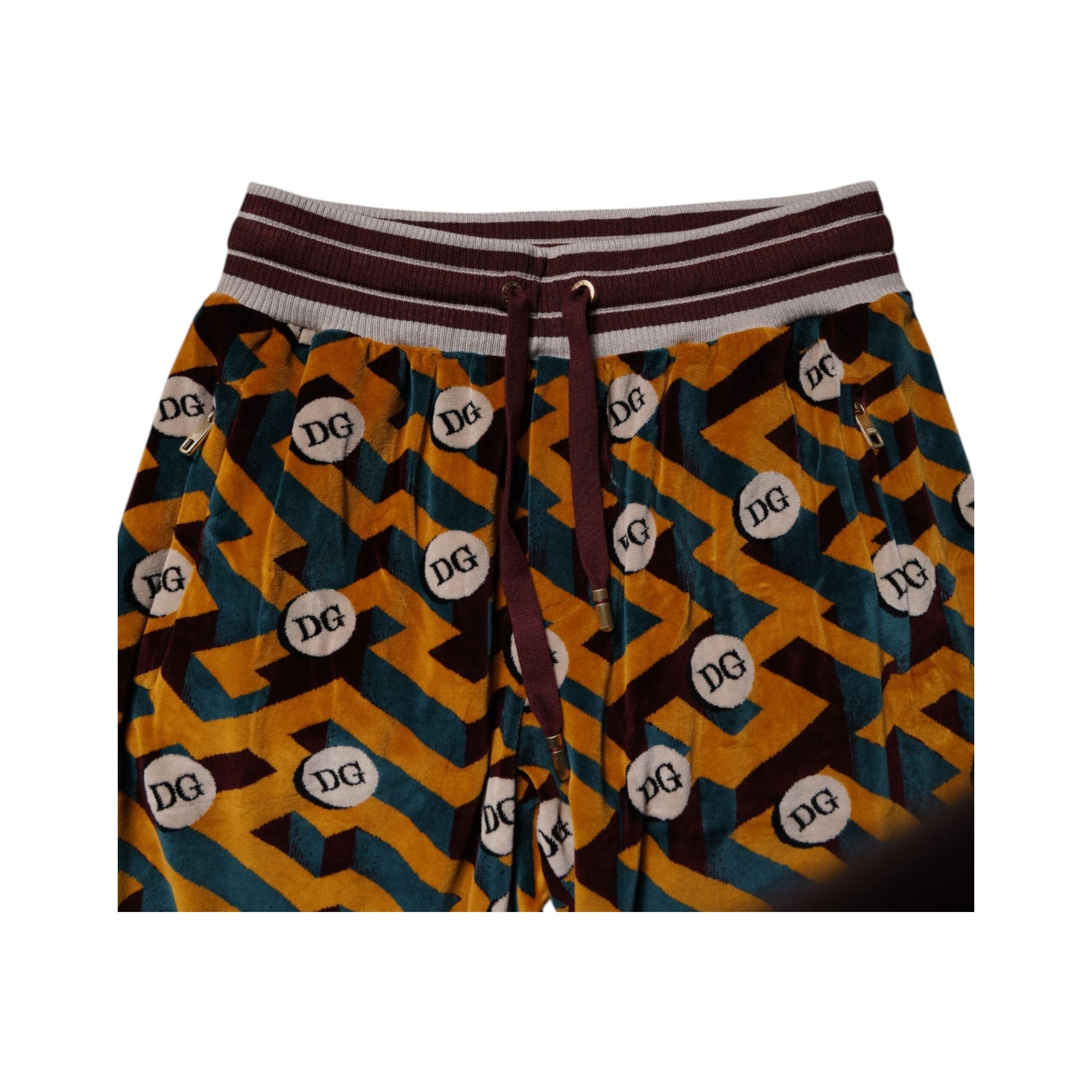 Dolce & Gabbana Multicolor Cotton Jogger Sweatpants