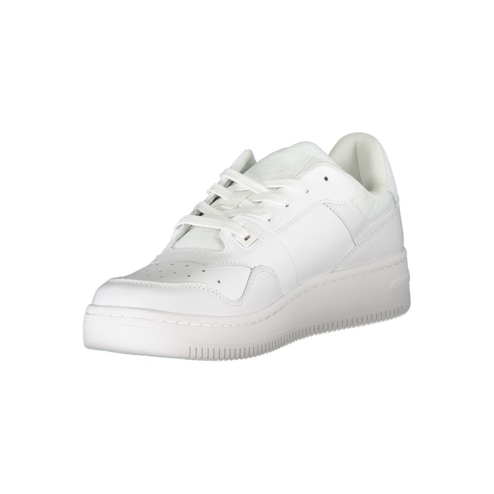 Tommy Hilfiger White Leather Sneaker for Sophisticated Style