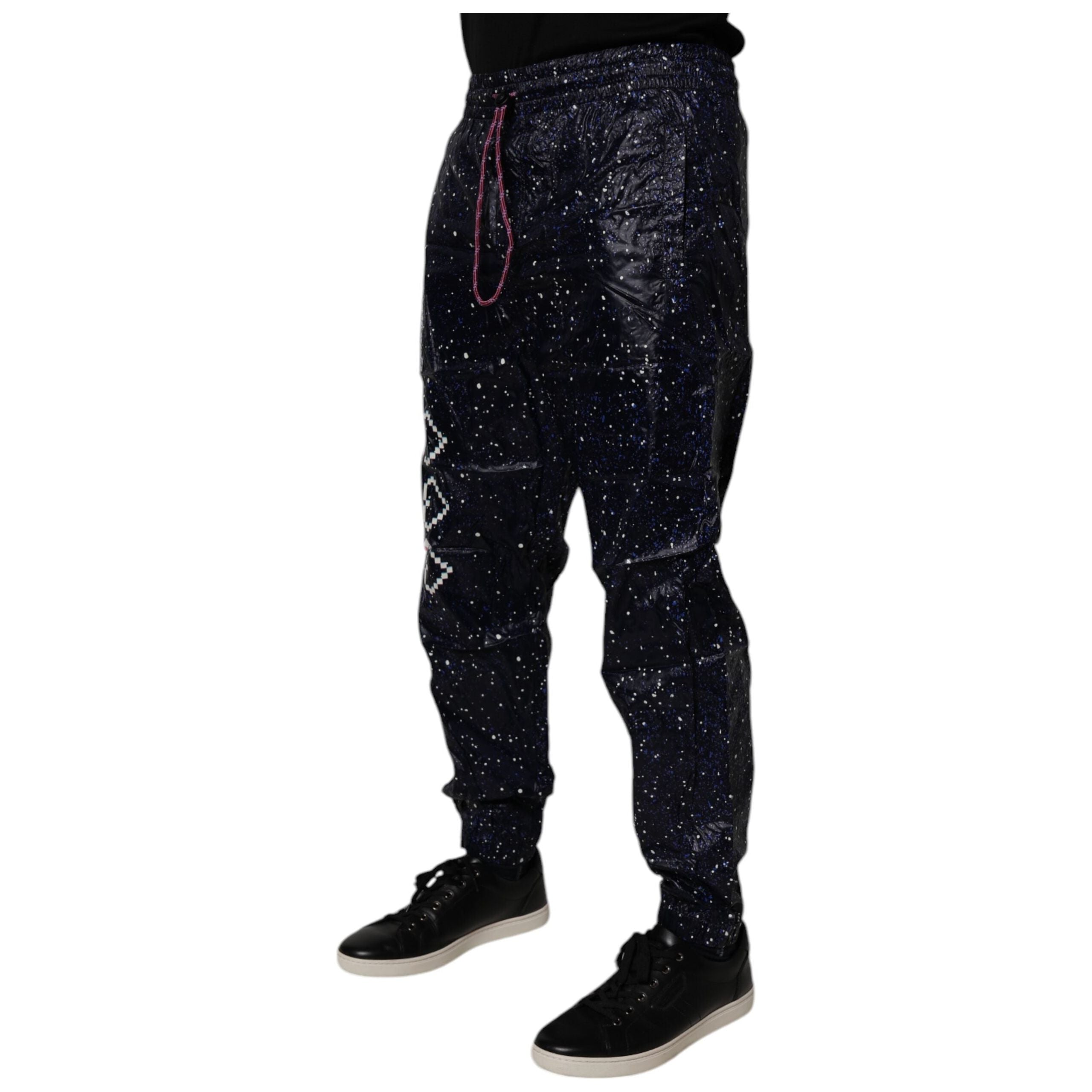 Dolce & Gabbana Dark Blue Cotton Jogger Pants