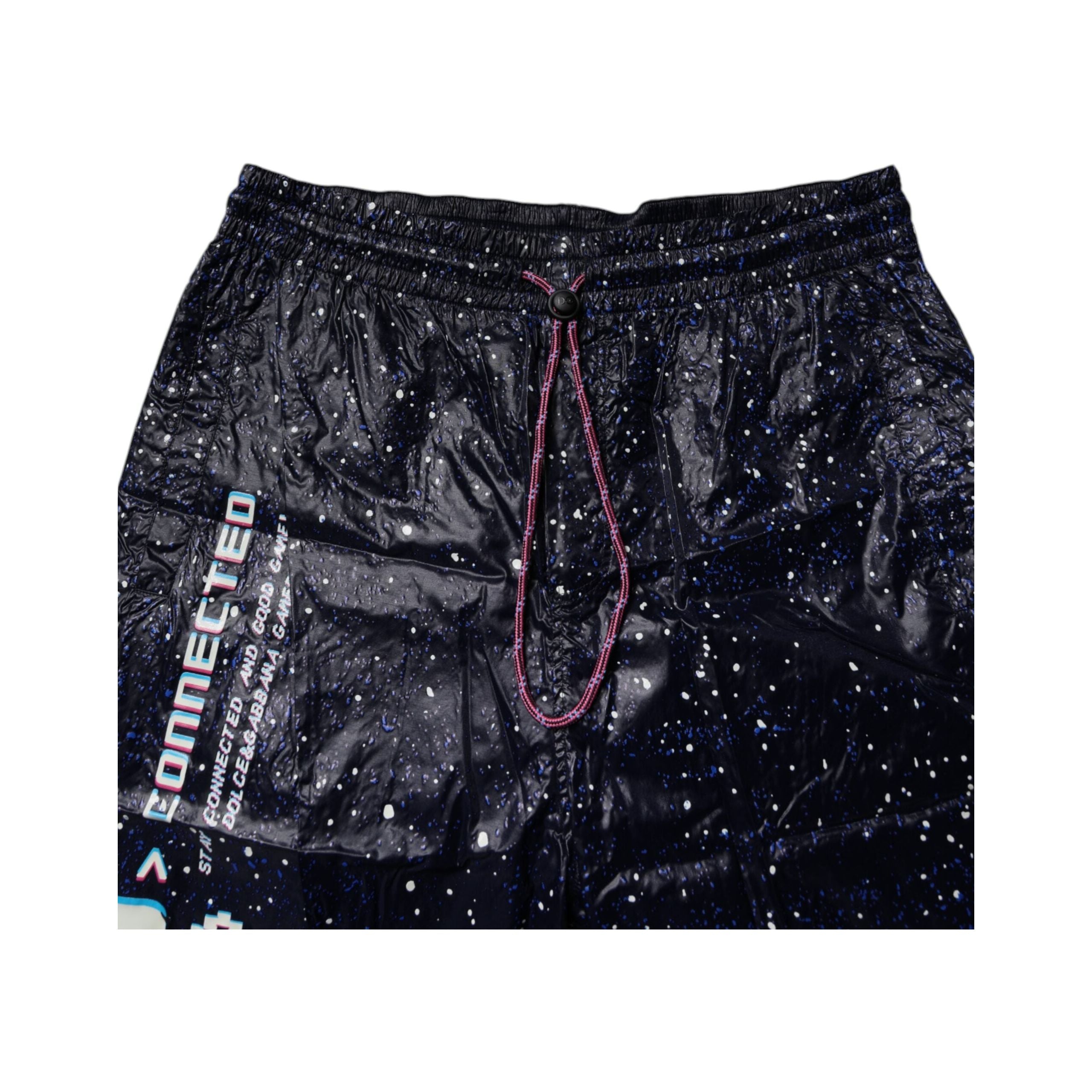 Dolce & Gabbana Dark Blue Cotton Jogger Pants