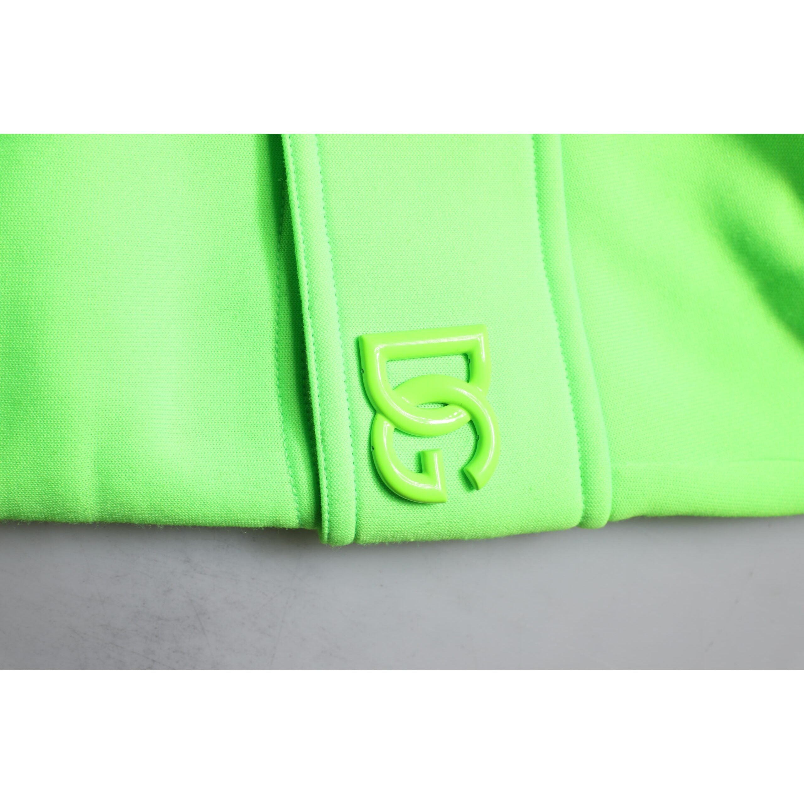 Dolce & Gabbana Neon Green Cotton Cargo Jogger Pants