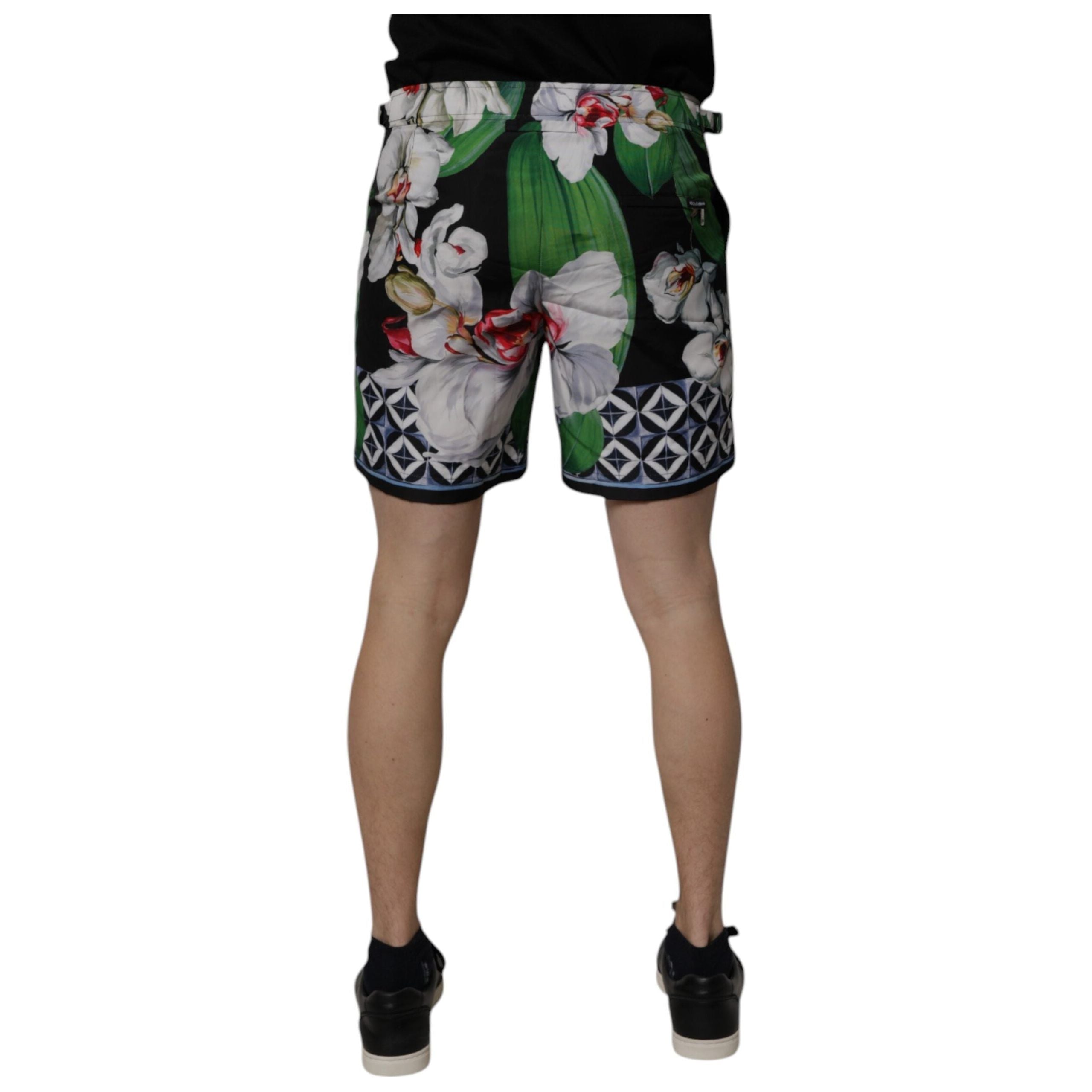 Dolce & Gabbana Multicolor Floral Cotton Bermuda Shorts