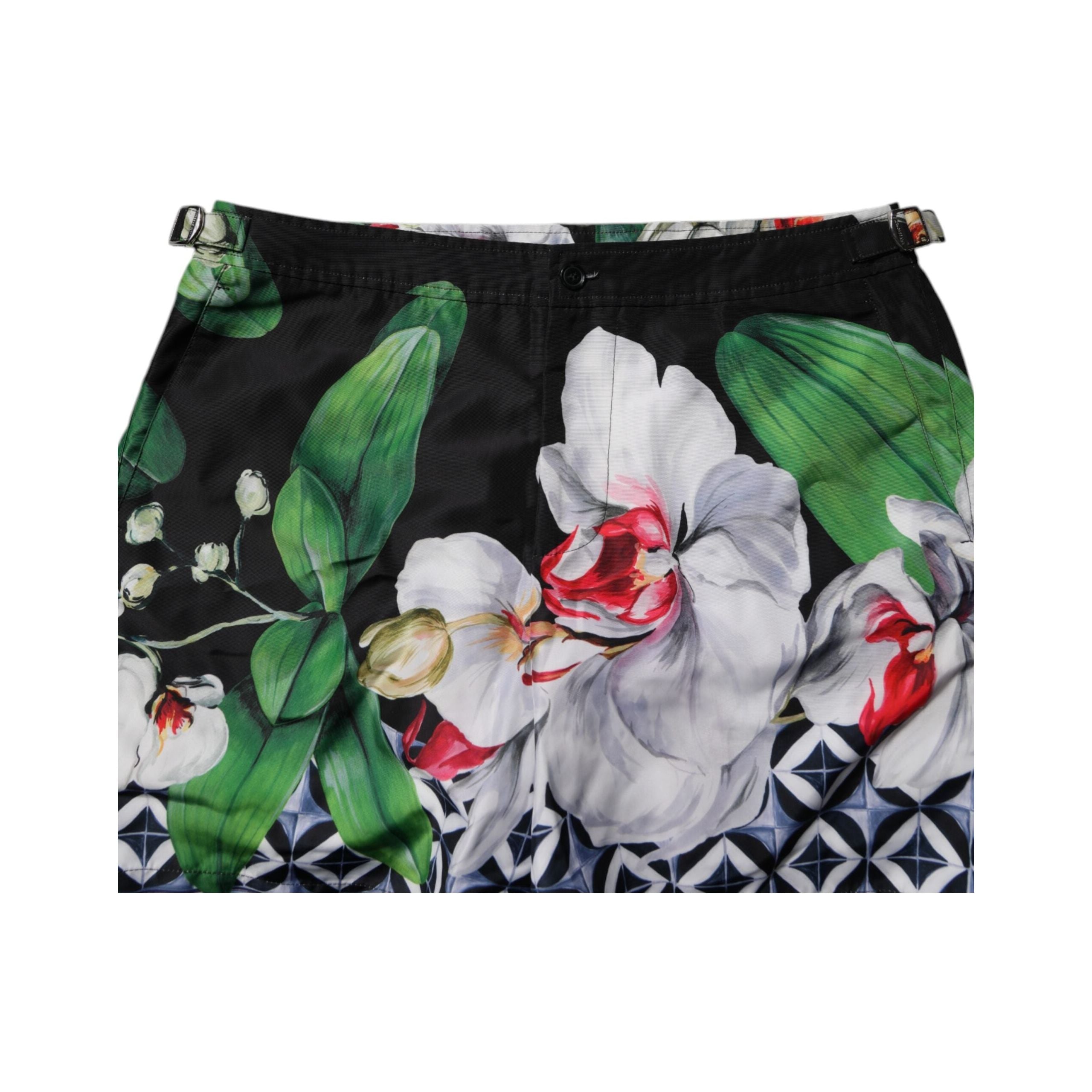Dolce & Gabbana Multicolor Floral Cotton Bermuda Shorts