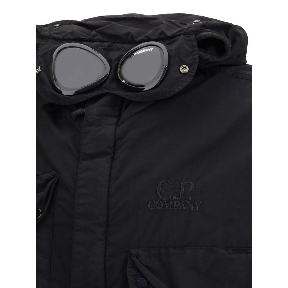 C.P. Company Black Waterproof Jacket for Elevated Urban Style