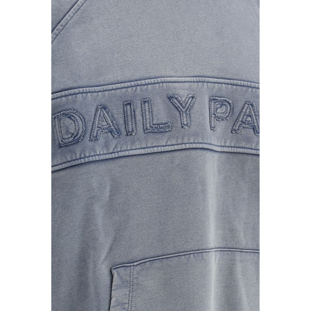 Daily Paper Grey Cotton Logoed Hoodie - Effortless Sophistication Redefined