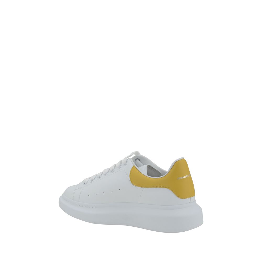 Alexander McQueen White Leather Sneakers with Modern Elegance