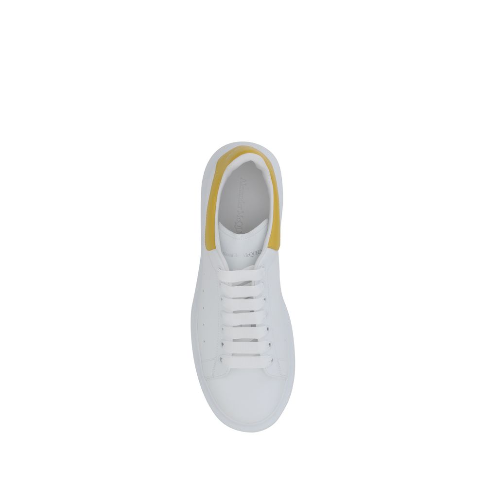 Alexander McQueen White Leather Sneakers with Modern Elegance