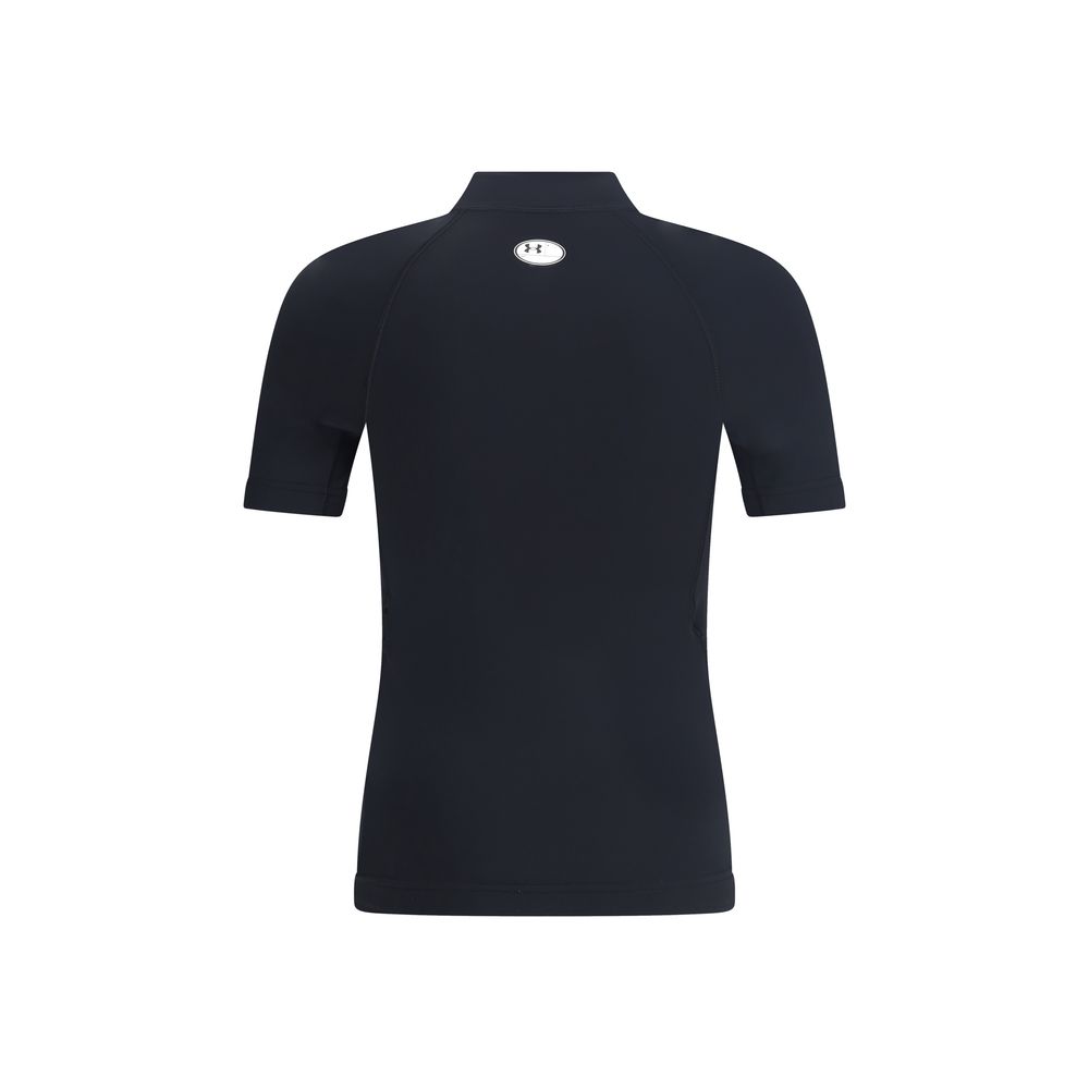 Balenciaga Black Cotton High-neck T-Shirt for Modern Sophistication