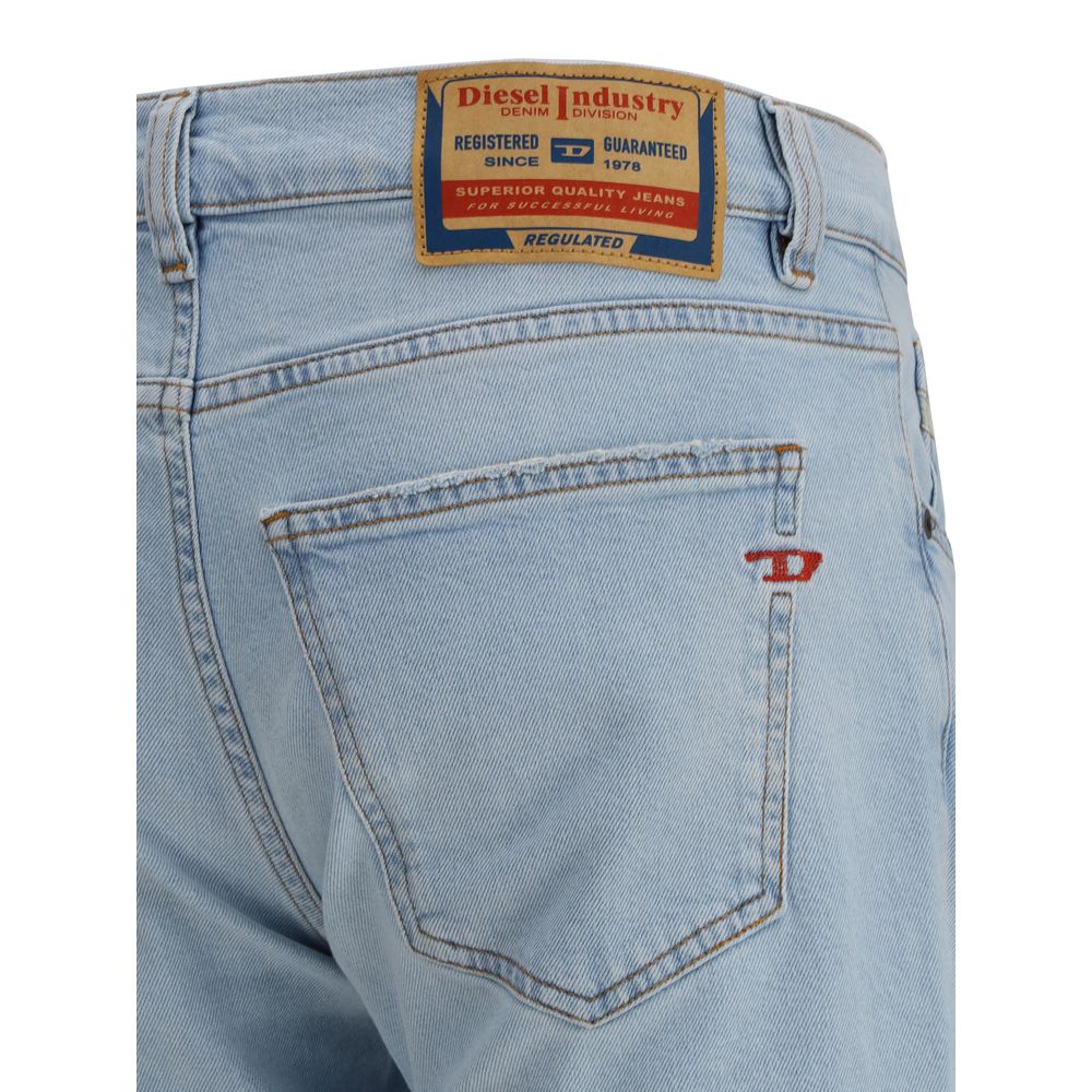 Diesel Blue Cotton Jeans for Effortless Sophistication