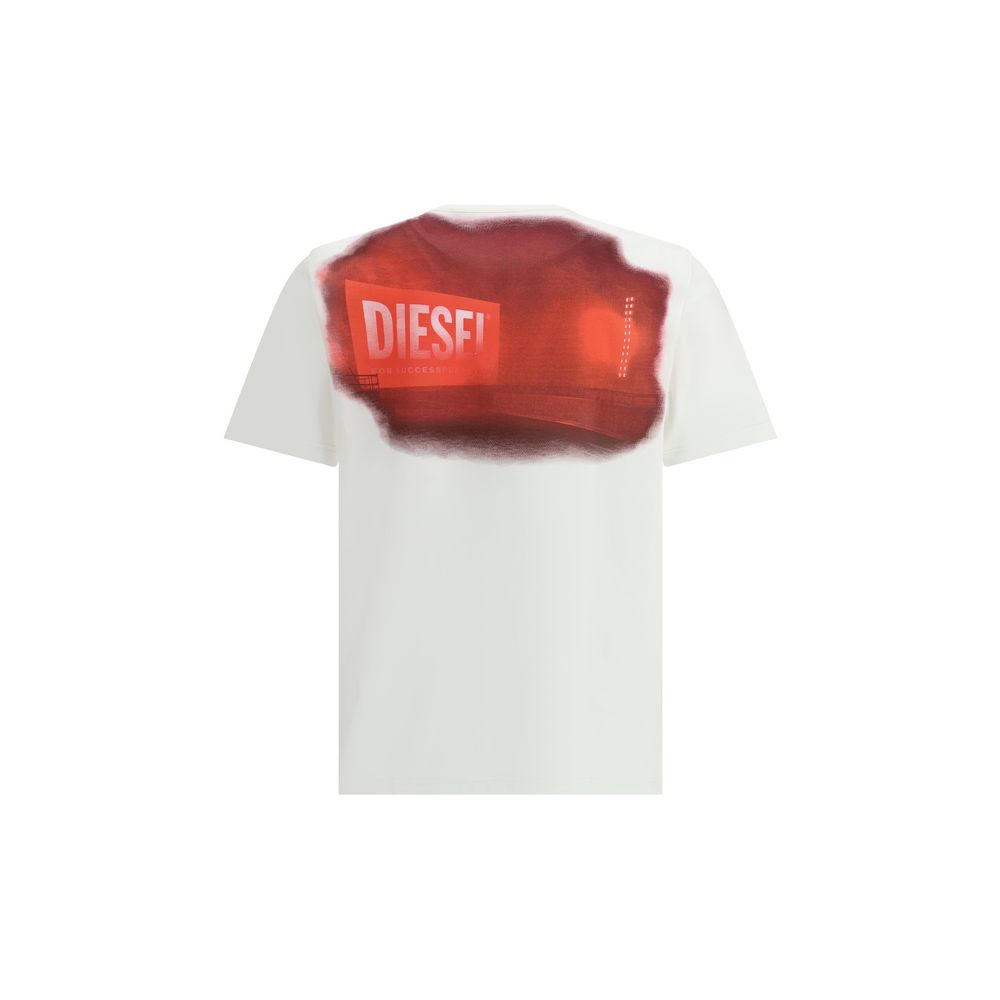 Diesel Black Cotton T-Adjust-Slits-R13 T-Shirt for Elevated Style