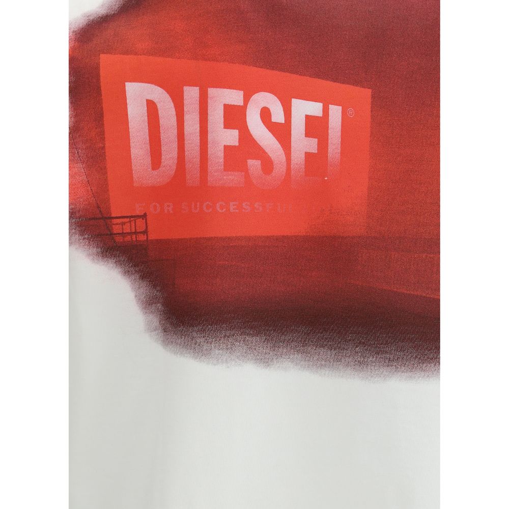 Diesel Black Cotton T-Adjust-Slits-R13 T-Shirt for Elevated Style