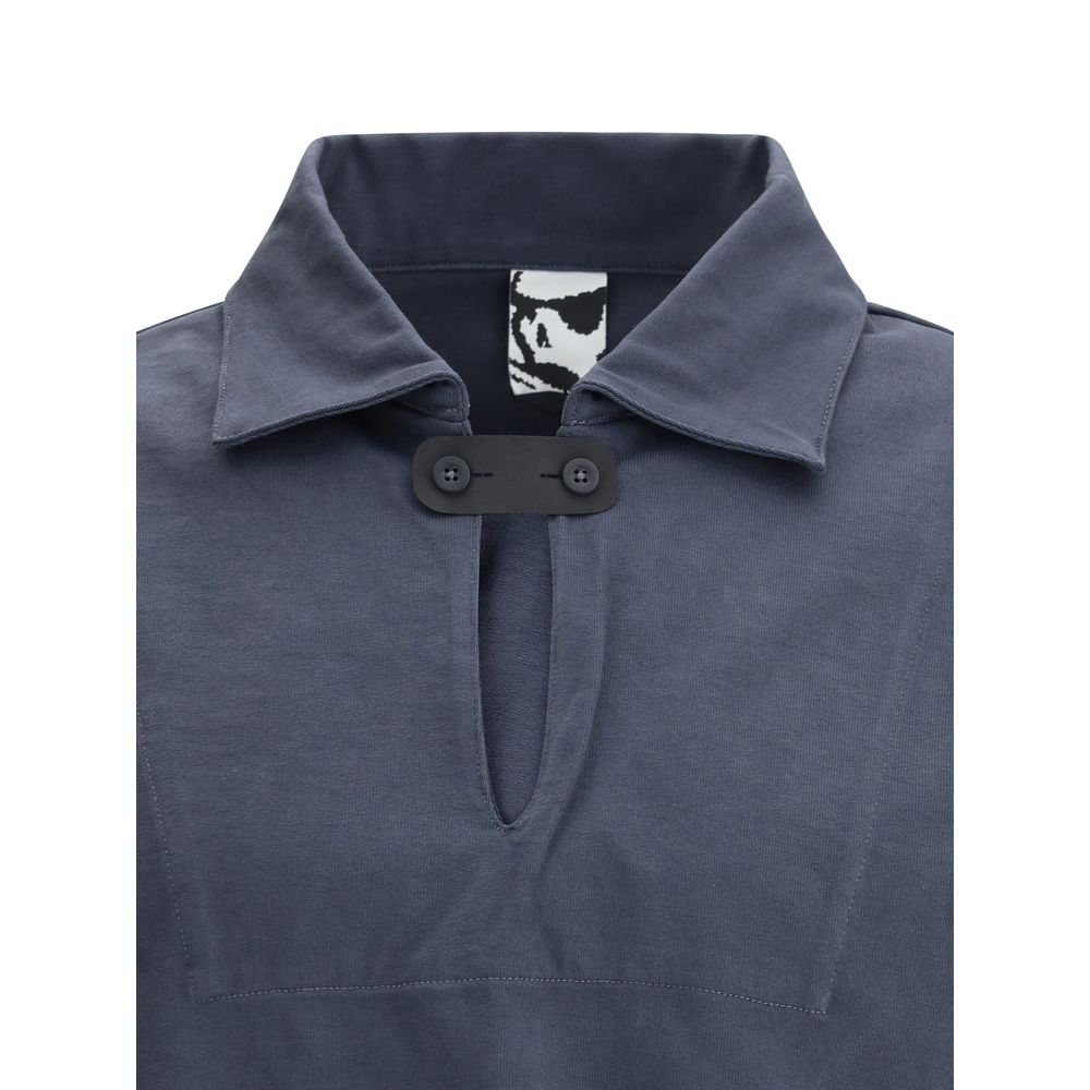 GR10K Black Cotton Long Sleeve Jersey - Elevated Contemporary Style