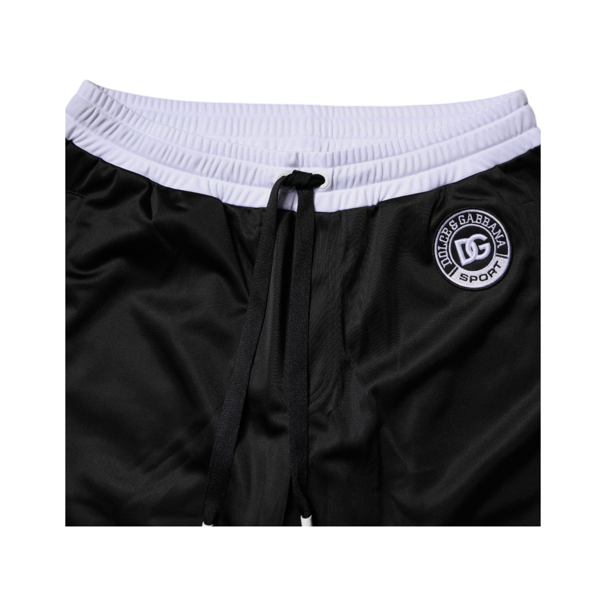 Dolce & Gabbana Black Cotton Bermuda Sweatshorts Shorts