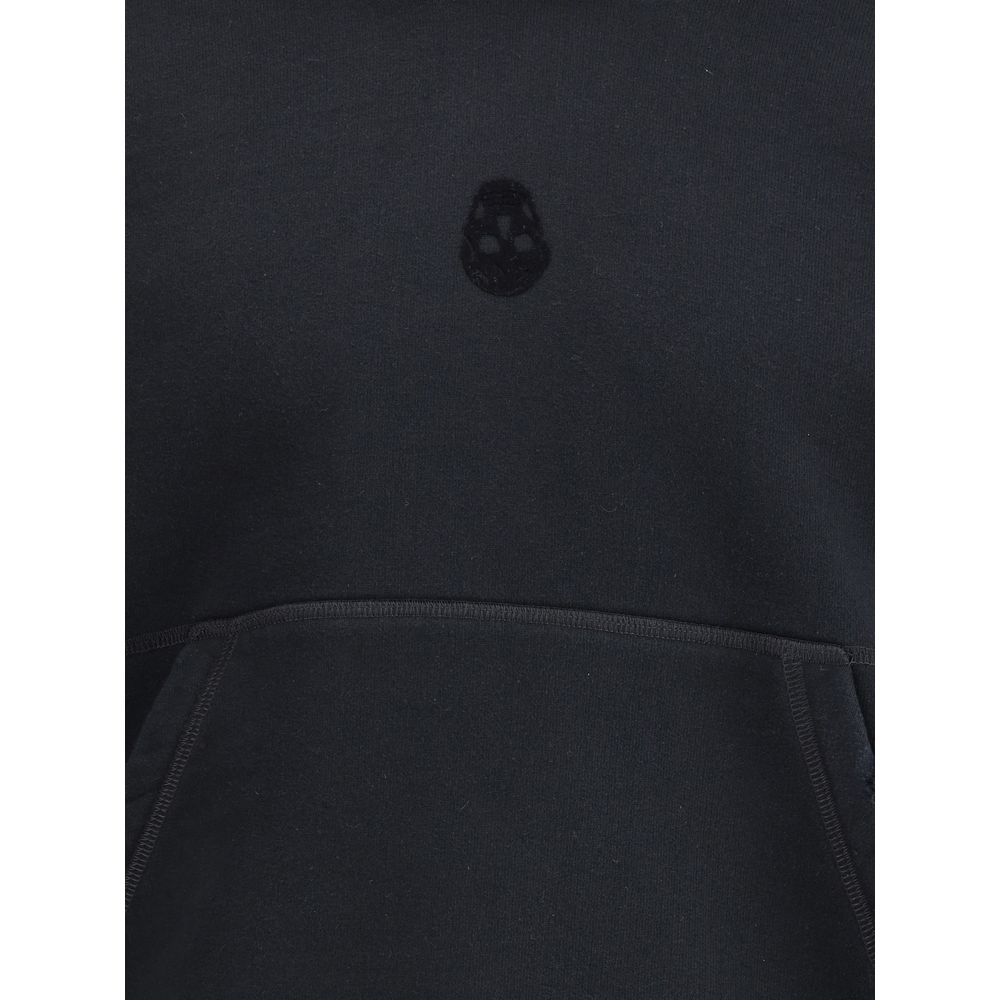Alexander McQueen Grey Cotton Oversized Hoodie