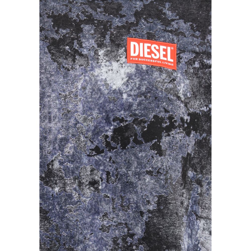 Diesel Black Cotton S-Boxt-Hood-R8 Hoodie - Luxury Urban Statement Piece