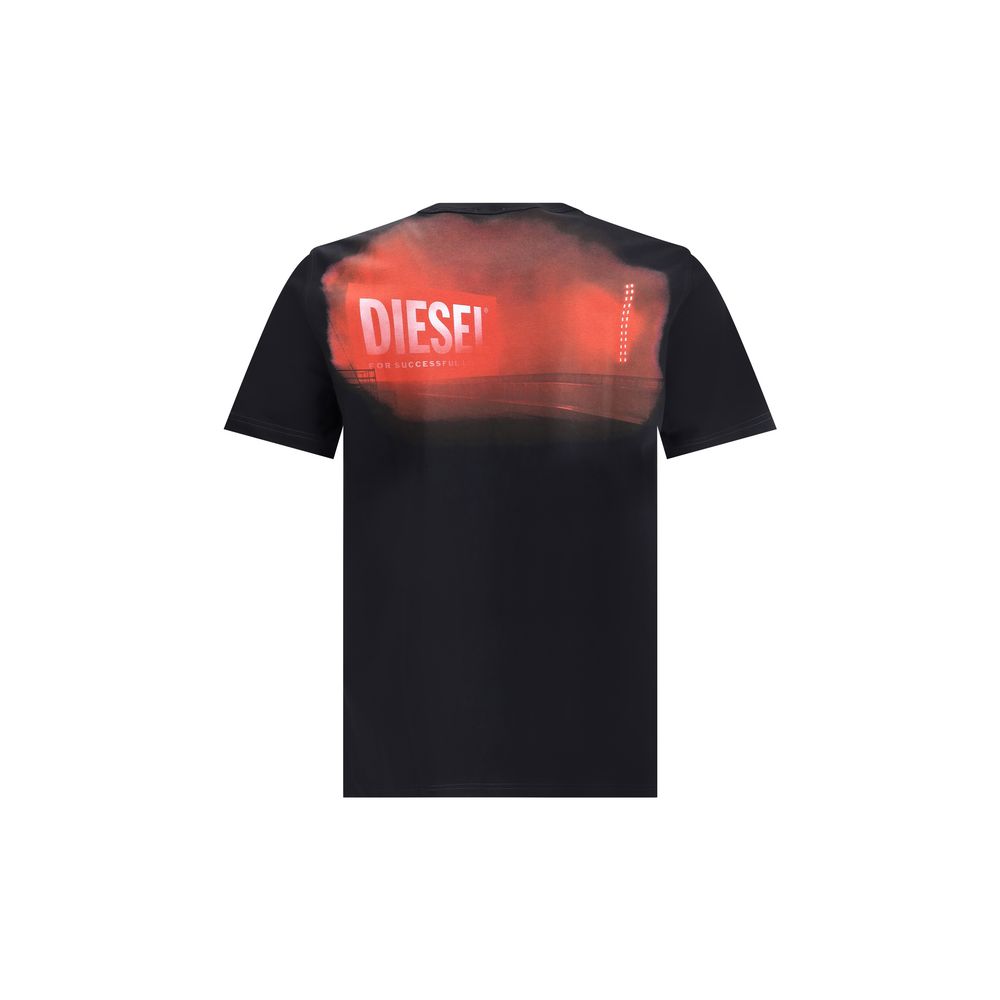 Diesel White Cotton T-Adjust-Slits-R13 T-Shirt