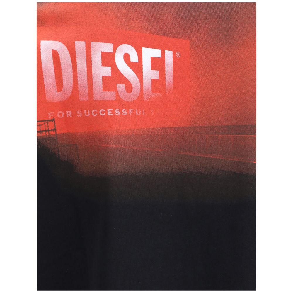 Diesel White Cotton T-Adjust-Slits-R13 T-Shirt