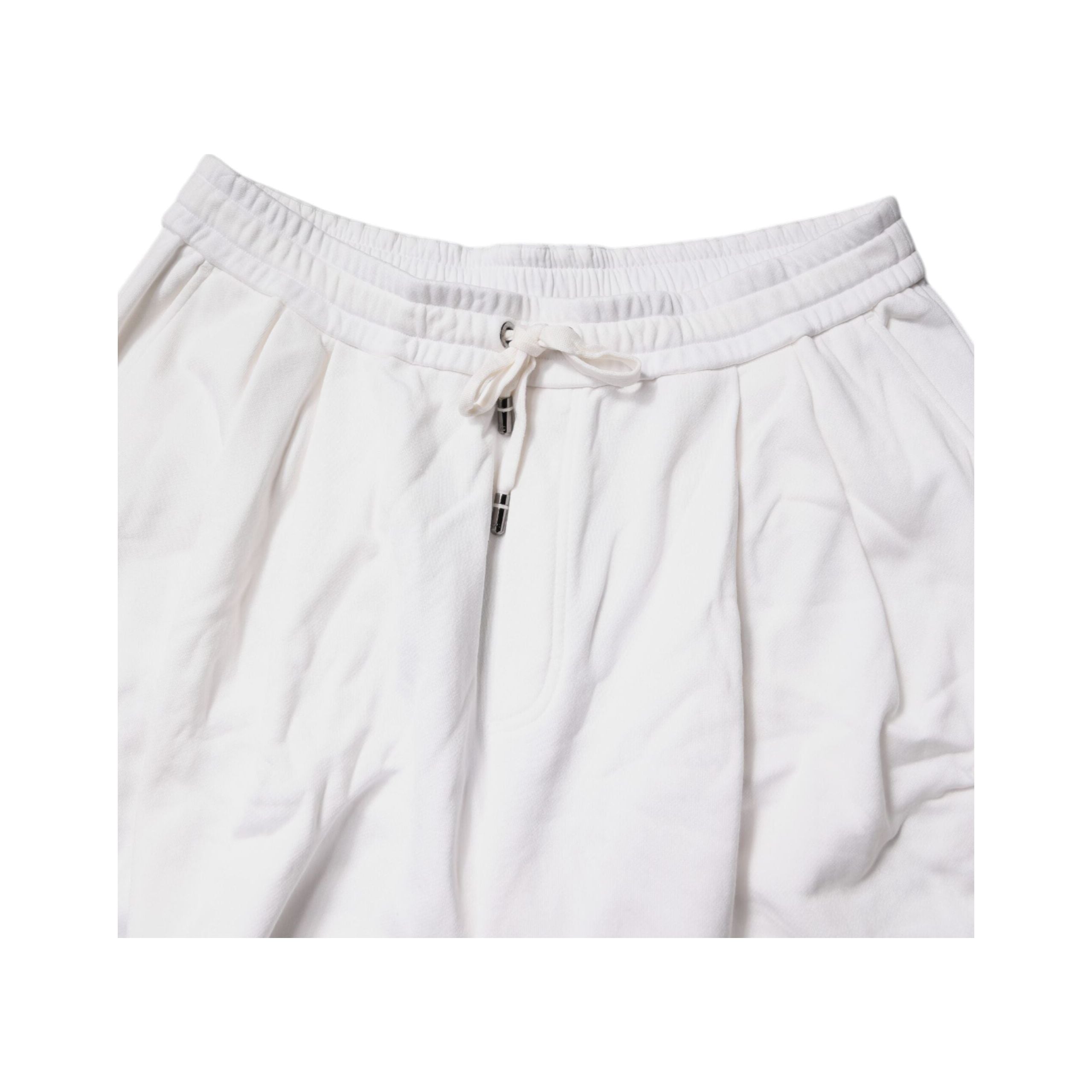 Dolce & Gabbana White Cotton Cargo Bermuda Shorts