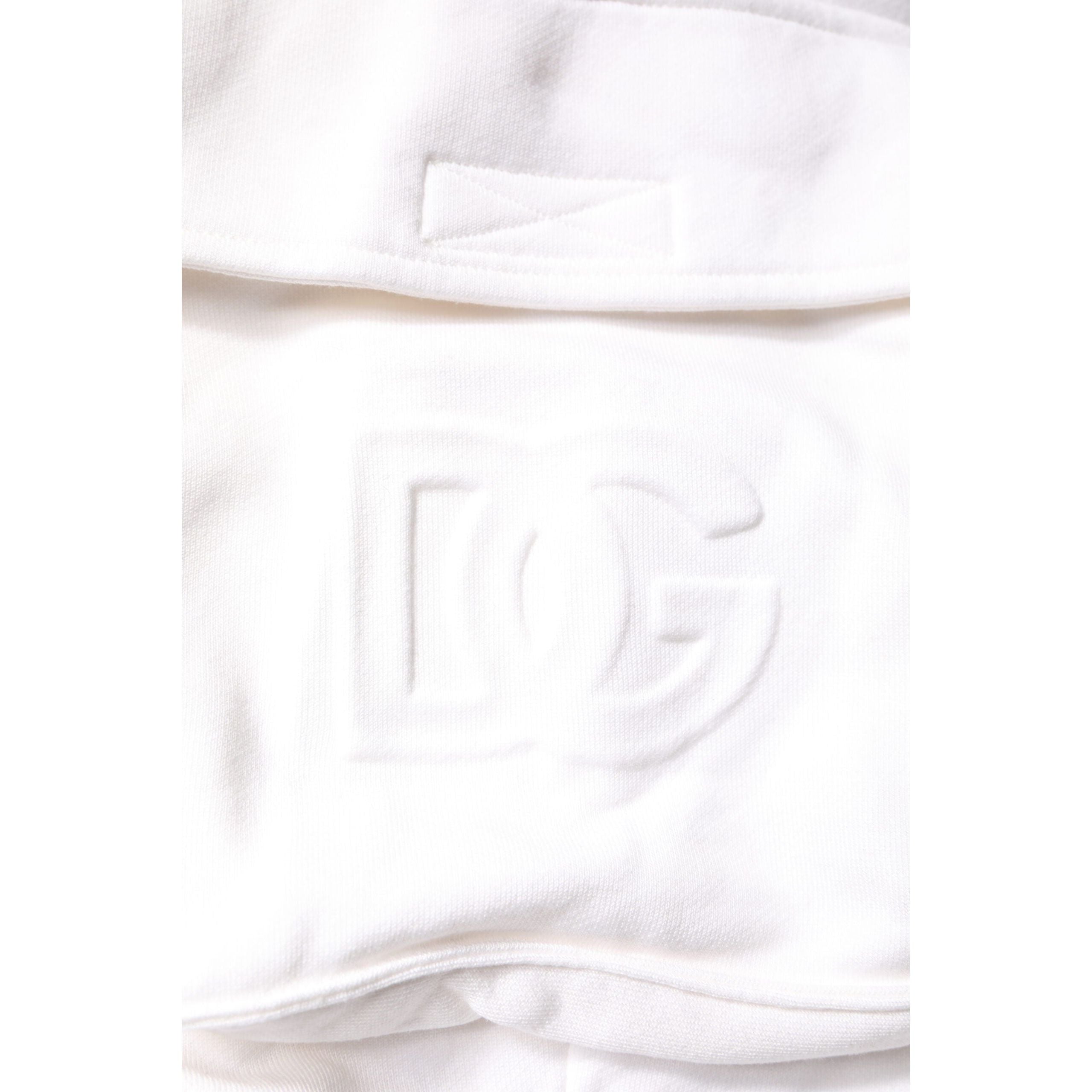 Dolce & Gabbana White Cotton Cargo Bermuda Shorts