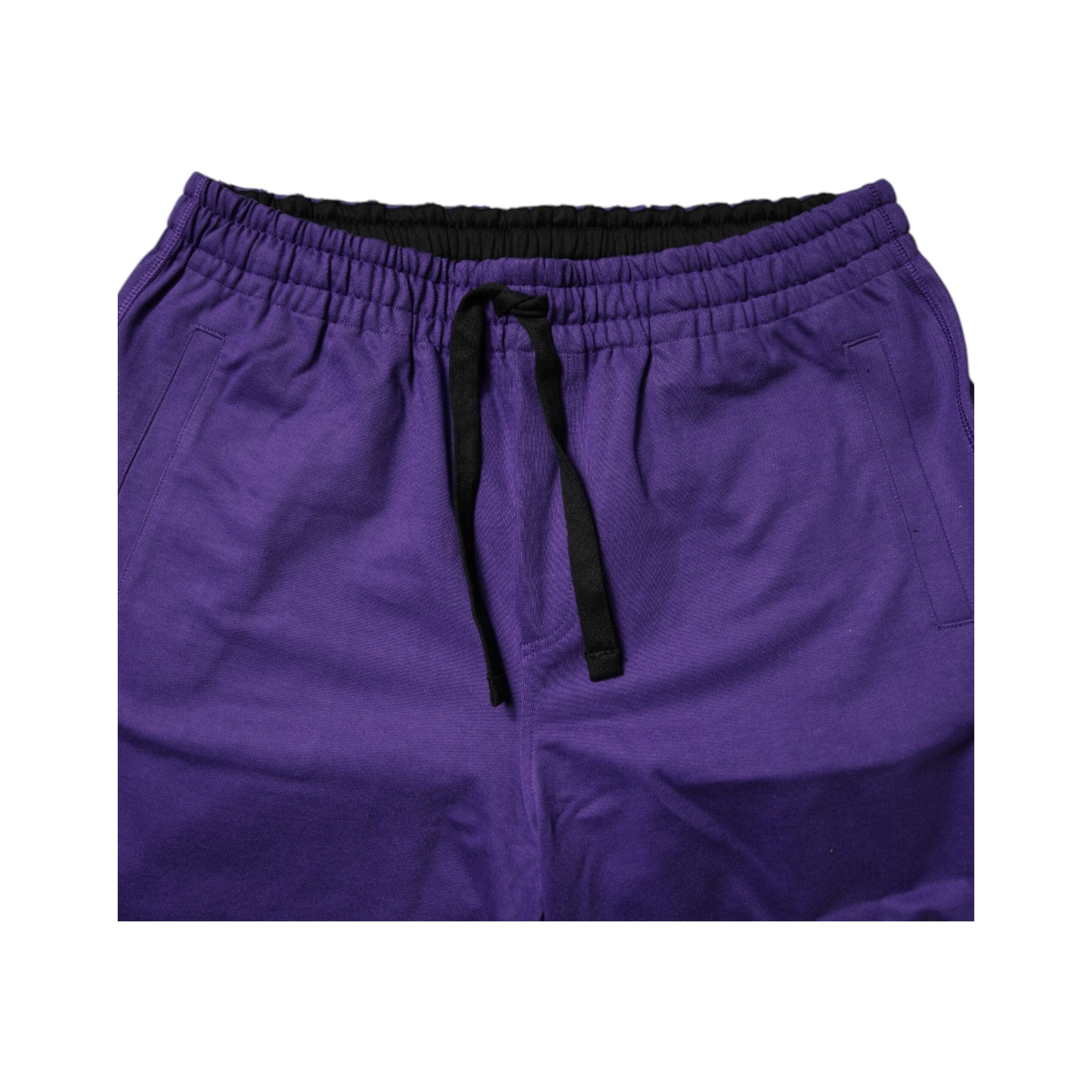 Dolce & Gabbana Purple Cotton Bermuda Sweatshorts Shorts