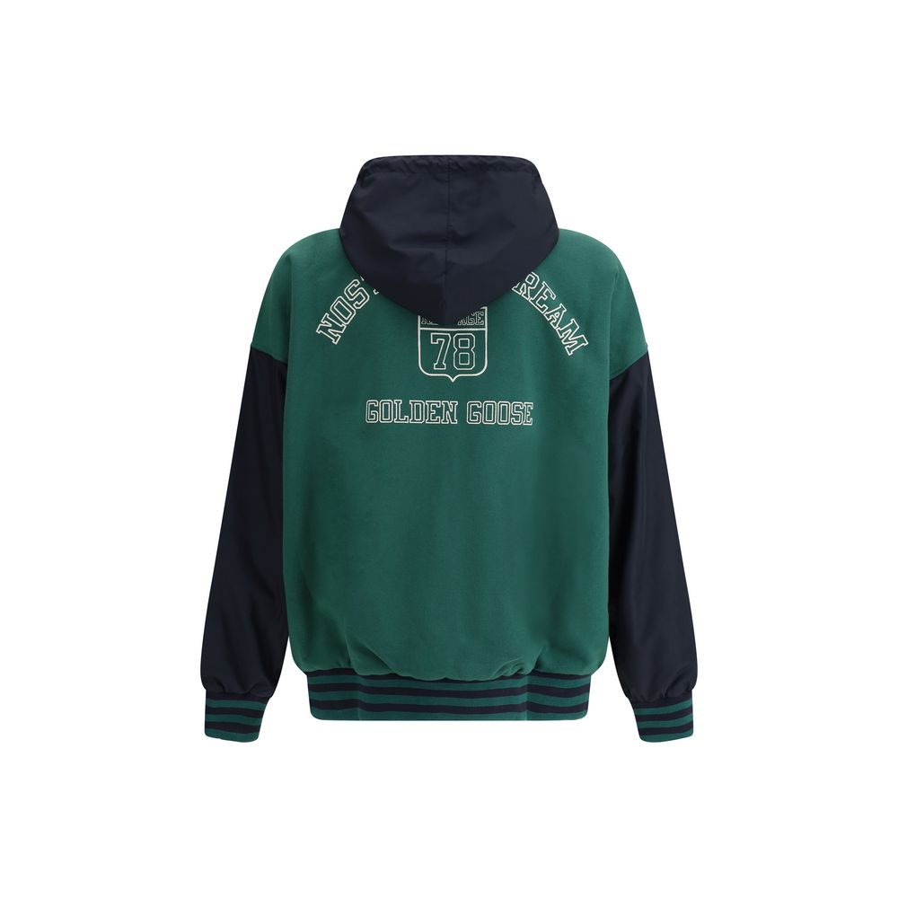 Golden Goose Grey Cotton Reversible Hoodie Jacket