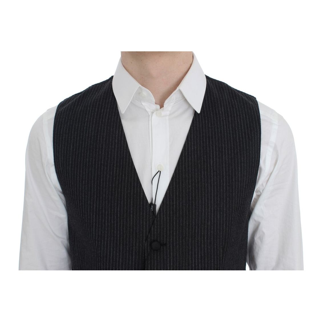 Dolce & Gabbana Gray Wool Vest for Luxury Style