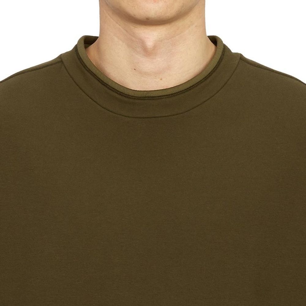 Stone Island Green Cotton Sweater for Elevated Style