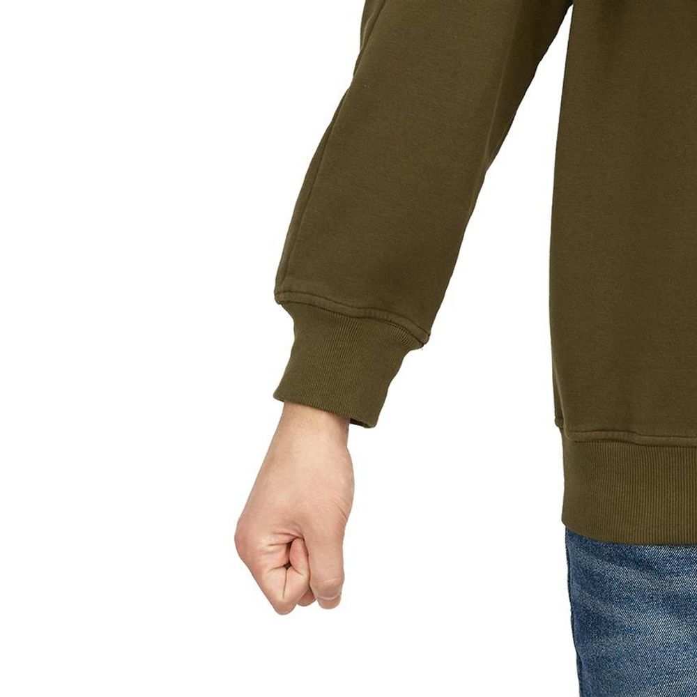 Stone Island Green Cotton Sweater for Elevated Style