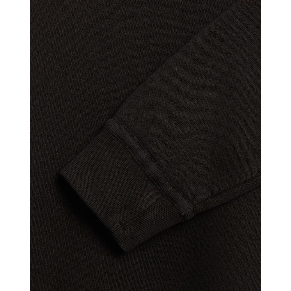 Stone Island Black Cotton Sweater for Elevated Style
