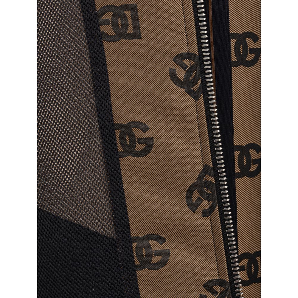 Dolce & Gabbana Brown Wool Jacket for Elevated Style