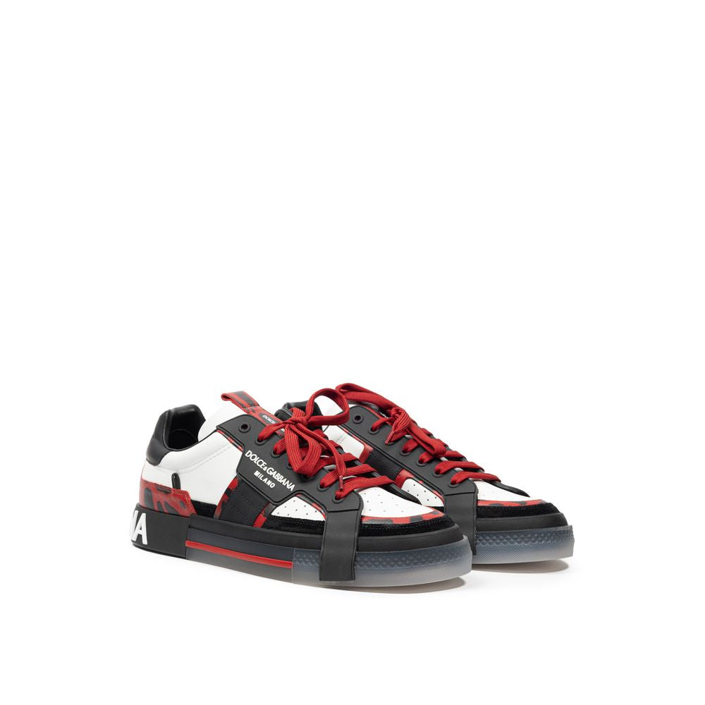 Dolce & Gabbana Multicolor Leather Sneaker for Effortless Style