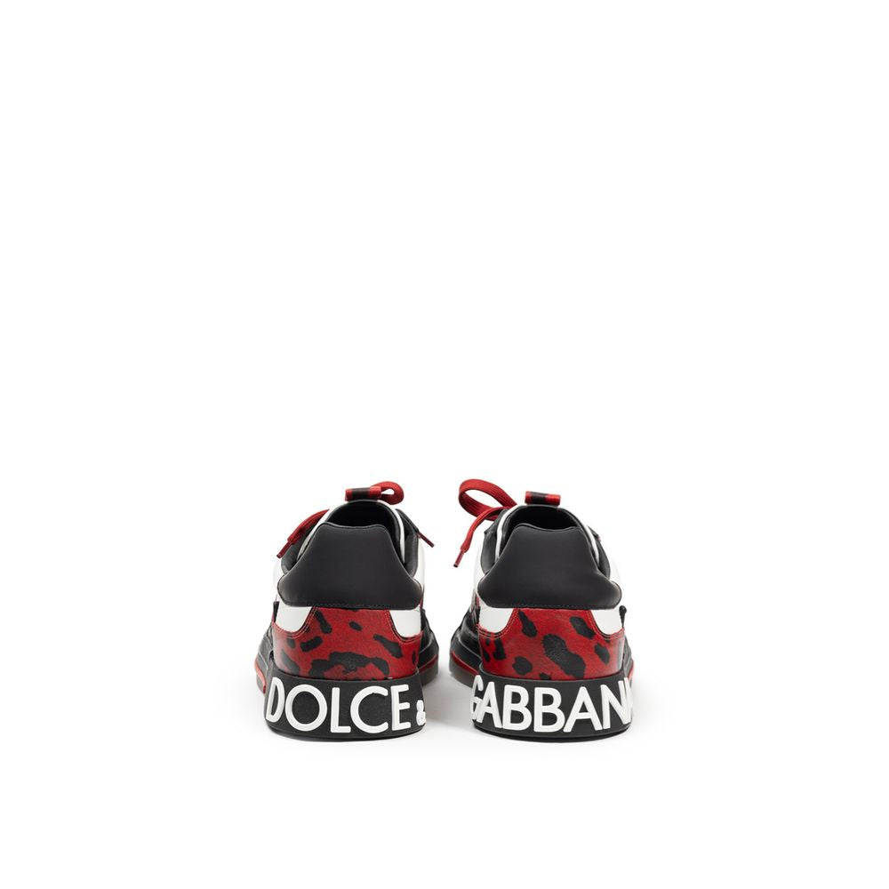 Dolce & Gabbana Multicolor Leather Sneaker for Effortless Style