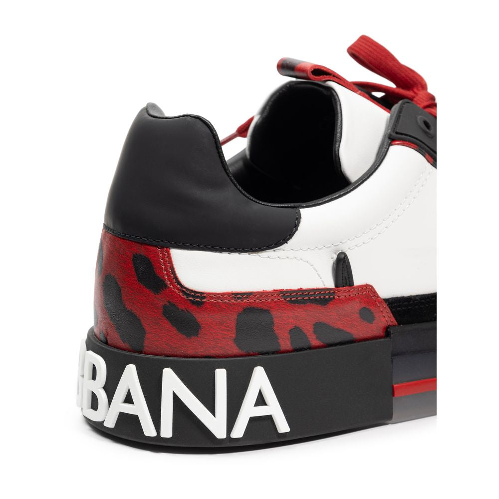 Dolce & Gabbana Multicolor Leather Sneaker for Effortless Style
