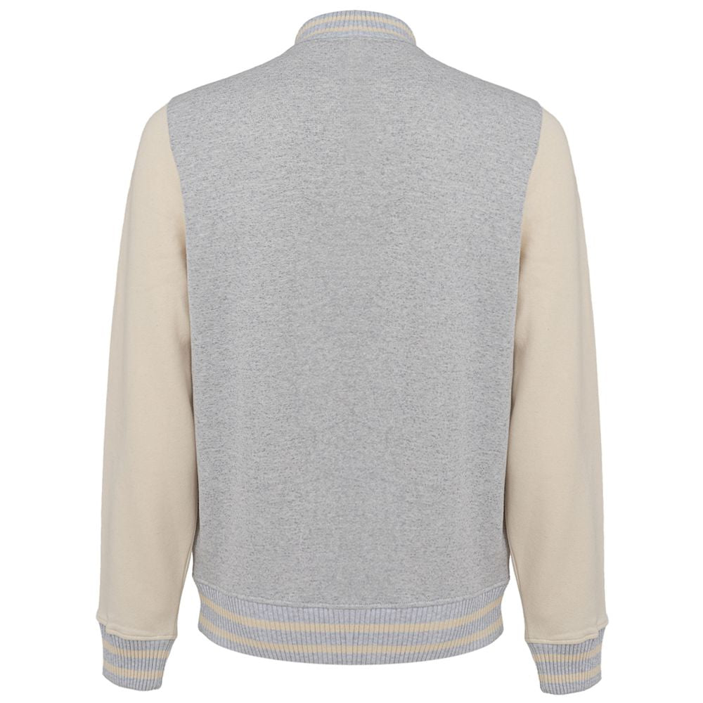 Gran Sasso Gray Cotton Jacket for Effortless Elegance