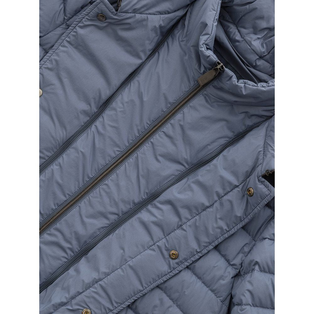Herno Blue Water-Resistant Nylon Jacket