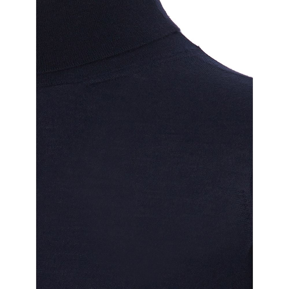 Colombo Blue Cashmere Sweater for Timeless Elegance